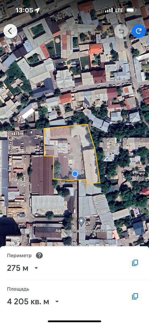 Юнусабад Шахристанская ул.Чинобад инструментальный з-д 38 соток