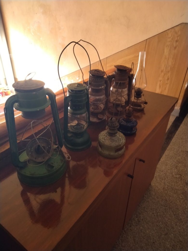 Продавам стари газени фенери и лампи 7 бр. за 40 лв.