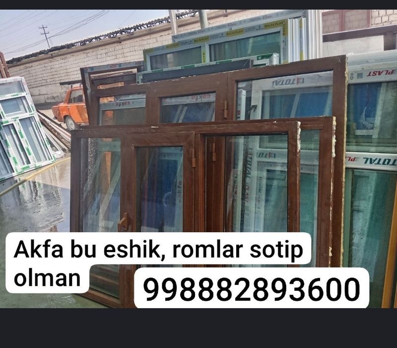 Akfa bu eshik, romlar sotip olmiz va sotamiz  ornatish berish hizmati