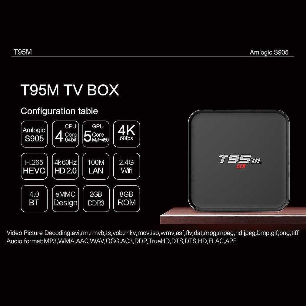 Media player T95M Android TV BOX, 2GB RAM, 8GB ROM