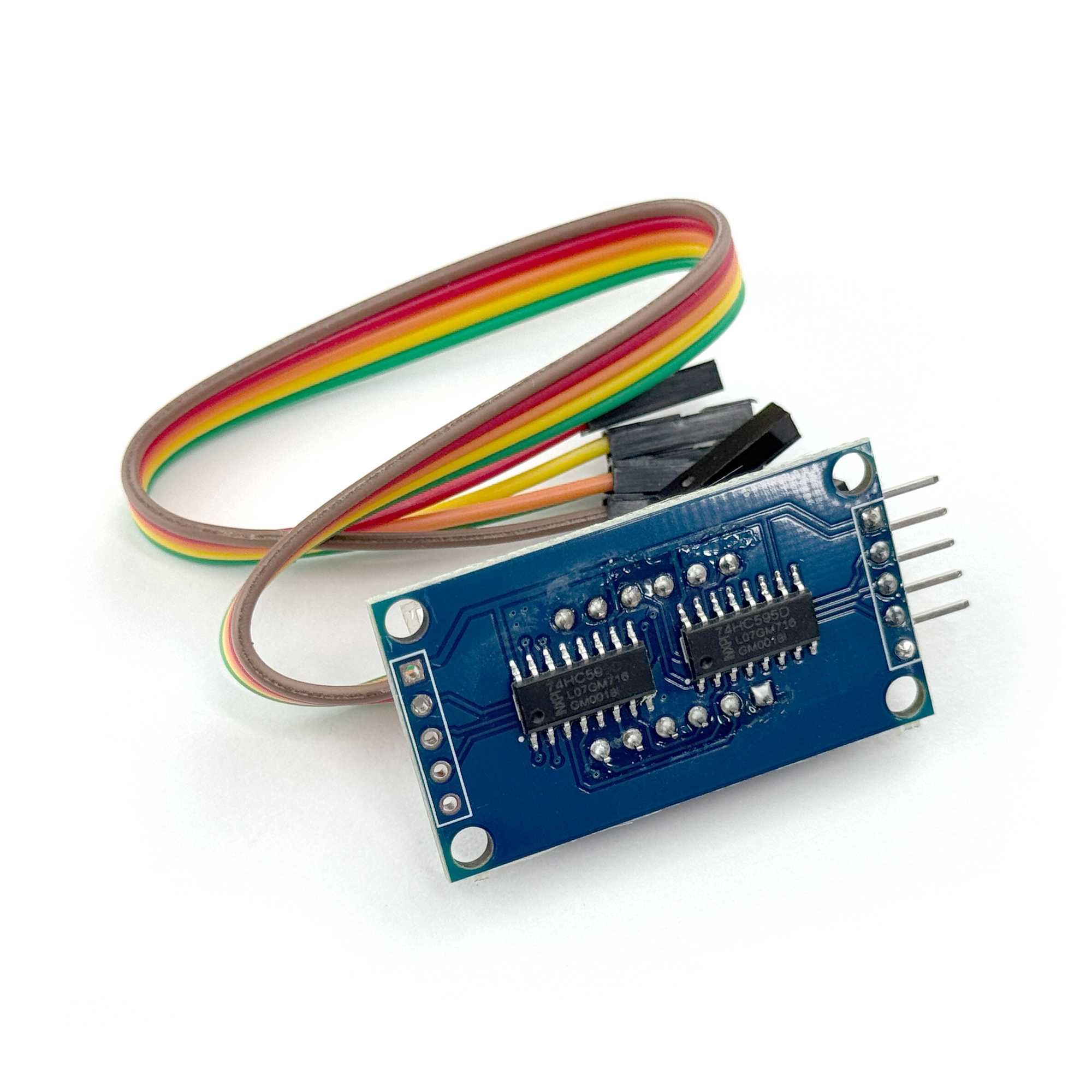 4-разрядный семисегментный LED индикатор с ISP интерфейсом на 74HC595