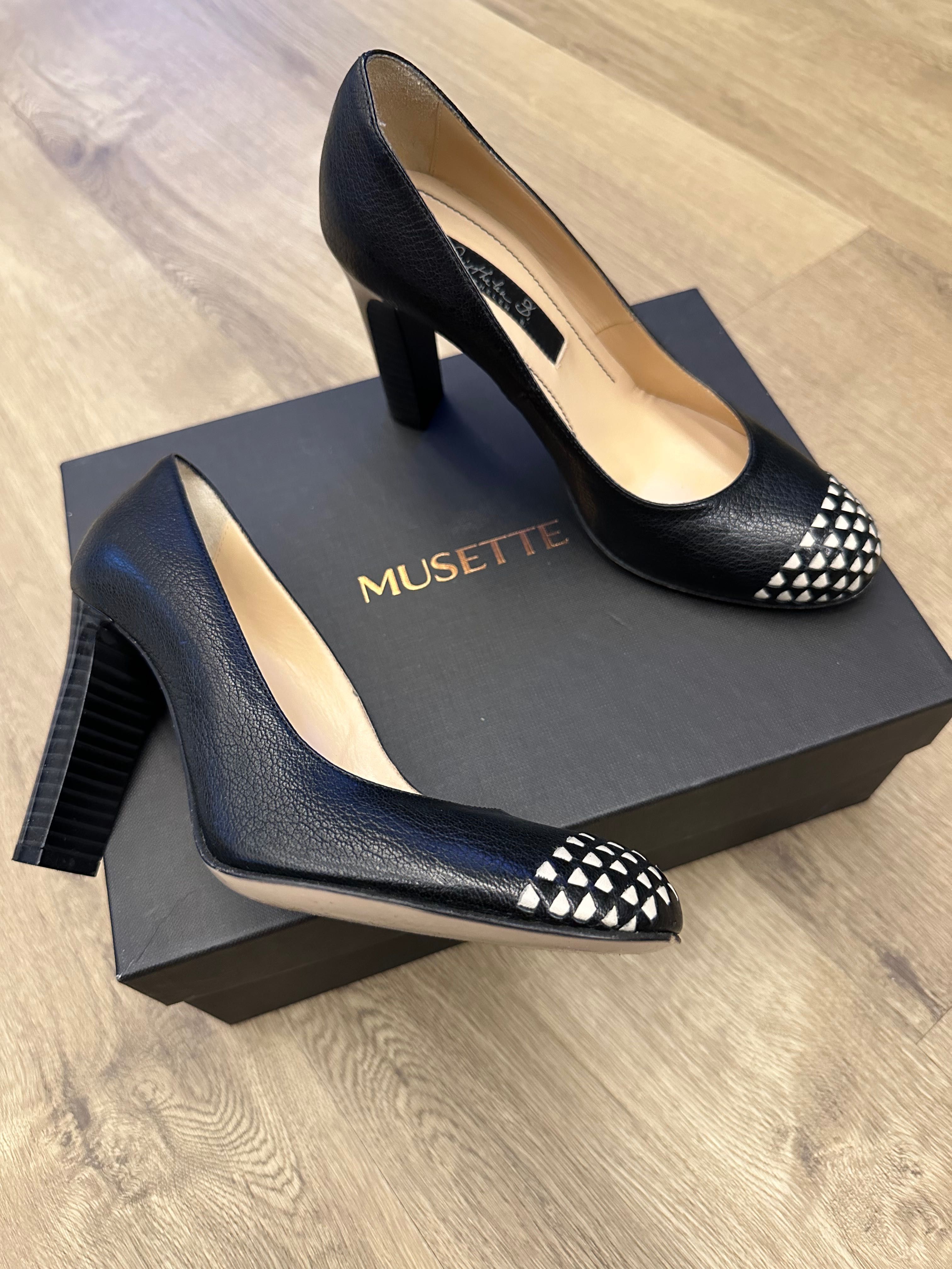 Pantofi piele dama Musette toc 10 cm