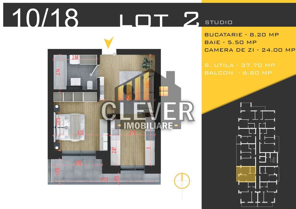 Garsoniera Tip Studio Th. Pallady Comision 0