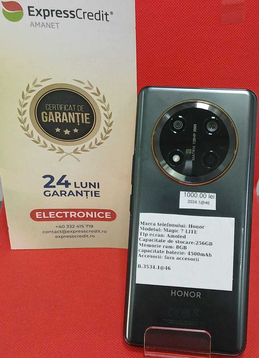 (AG46) Telefon Honor Magic 7 Lite B.3534 Garantie 2 ani