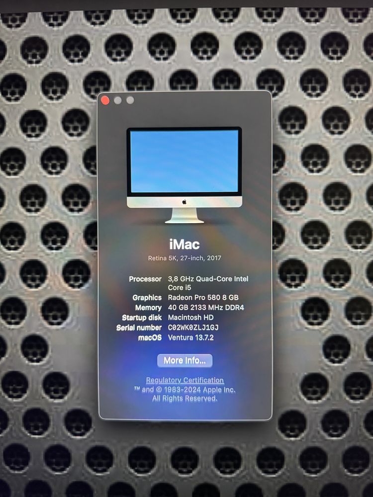 IMac 27 inch 2017