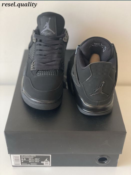 Jordan 4 Black Cat 41,Negru , Noi in Cutie