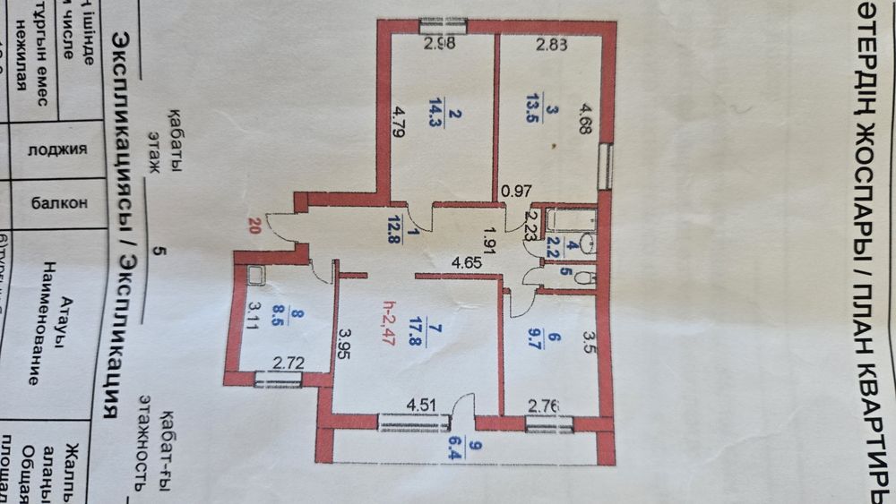 Квартира в кирпичной доме