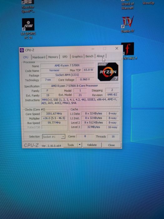 Процесор Ryzen 7 5700x