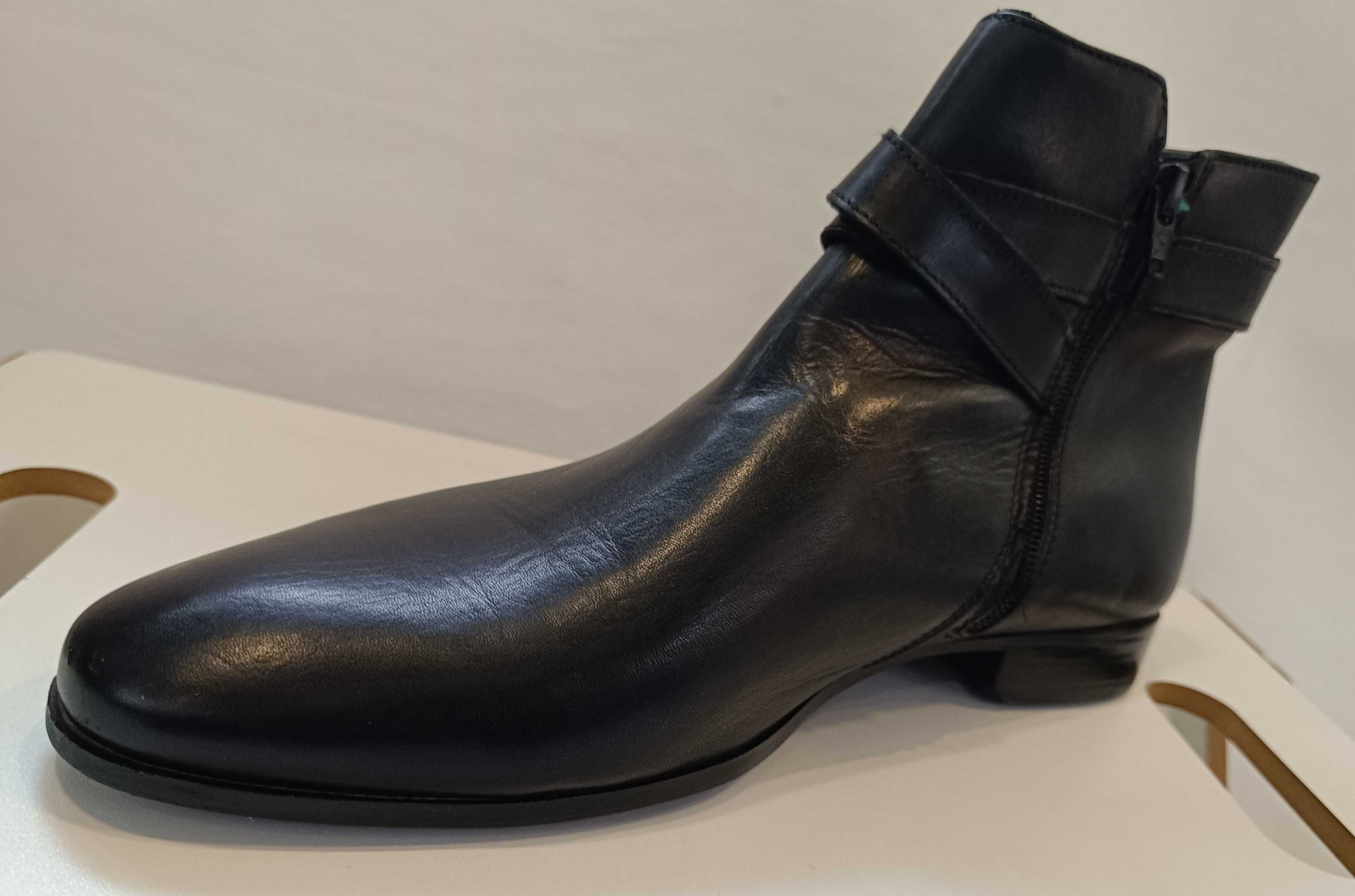 Ghete jodhpur zip 43 premium Bata Italy piele naturala moale