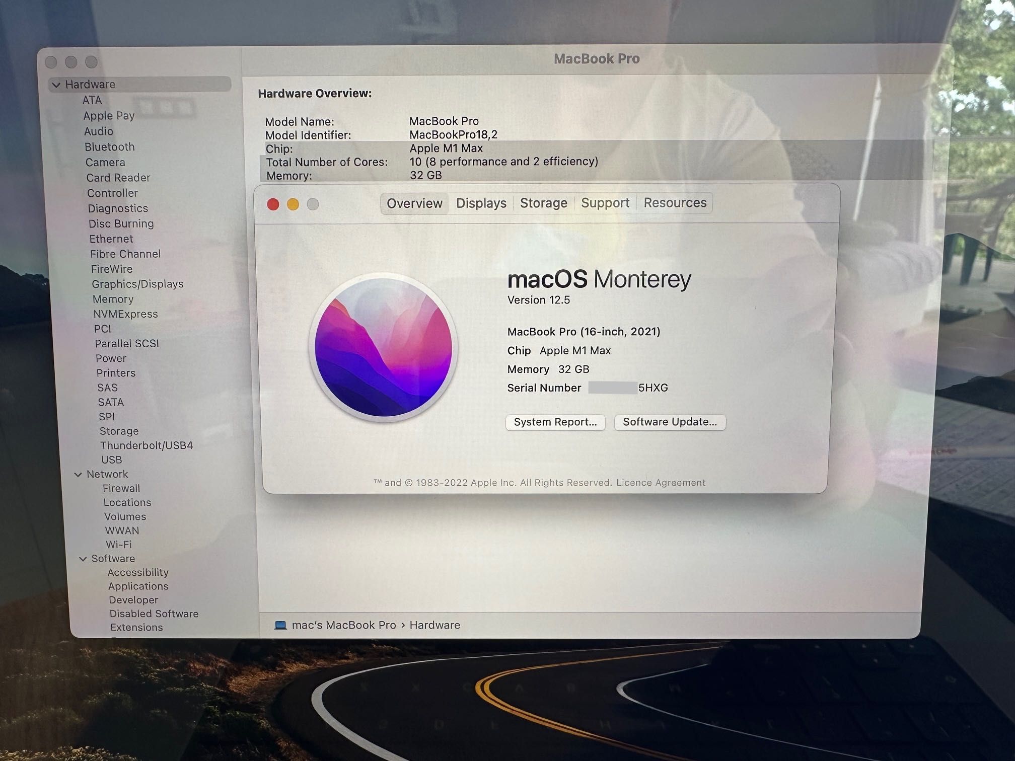 MacBook Pro 16" M1 MAX 10-Core CPU, 32-Core GPU, 32GB RAM, 1TB SSD