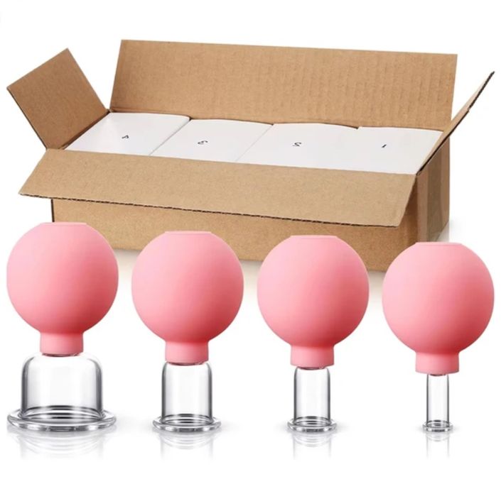 Набор баночек для вакуумного массажа лица