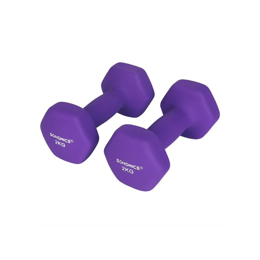 Set gantere SONGMICS 2 x 2 kg violet