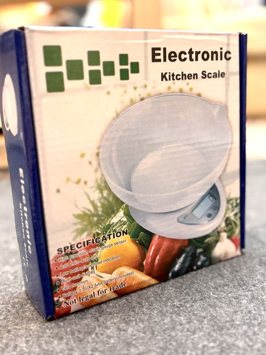 Cântar electronic de bucătărie cu bol de plastic, 5kg