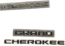 Черна емблема надпис букви Grand Cherokee