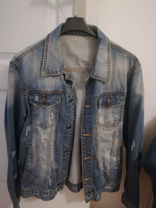Geaca blugi marimea XL albastru