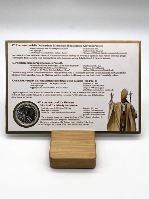 Сребро - 50 години от свещеническото ръкополагане на Йоан Павел II