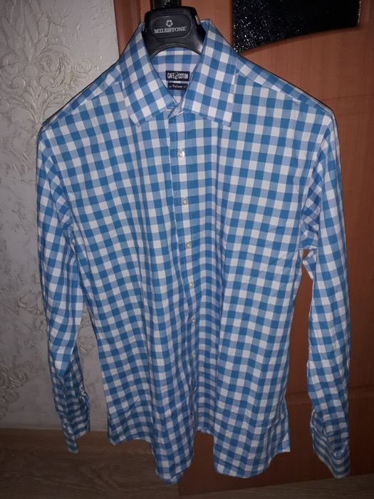 Мужская фирменная рубашка Cafe&Cotton размер XL-XXL (Турция)