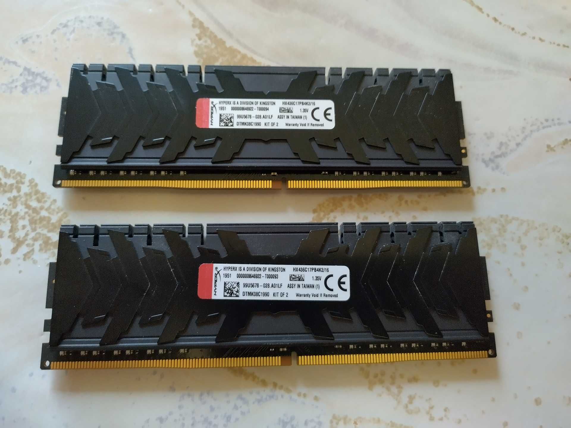 Продам оперативную память (ОЗУ) HyperX Predator (DDR4 2 х 8)