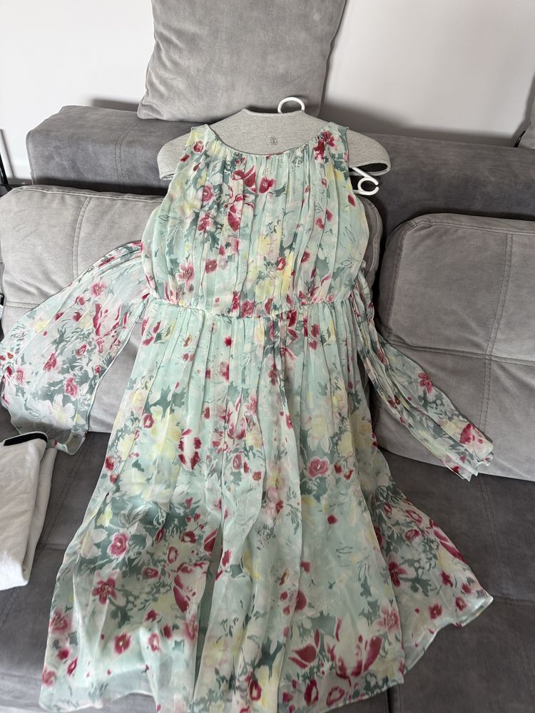 Rochie superba  Max Mara matase naturala 38-40