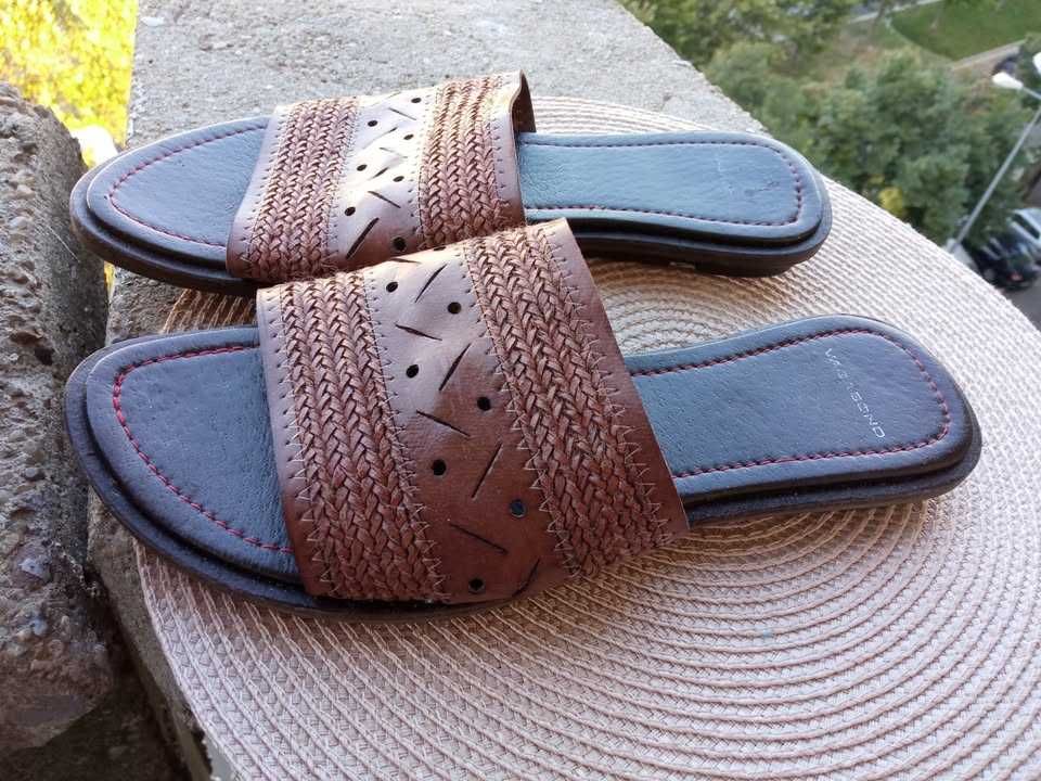 Slapi piele Vagabond, mar 39 (24.5 cm)