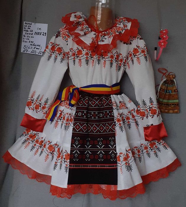 Costum popular pentru copii 6-7-8-9 ani
