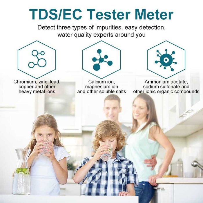 Дигитален TDS/EC метър за измерване на проводимост, чистота на водата