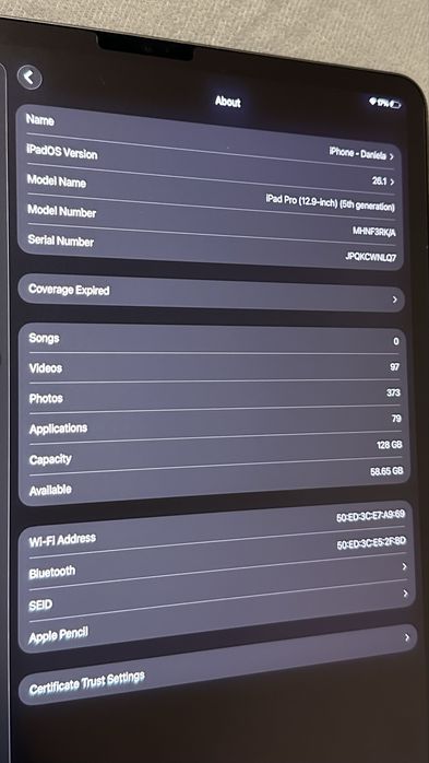 iPad Pro 12.9 Inch (5th gen 2021)