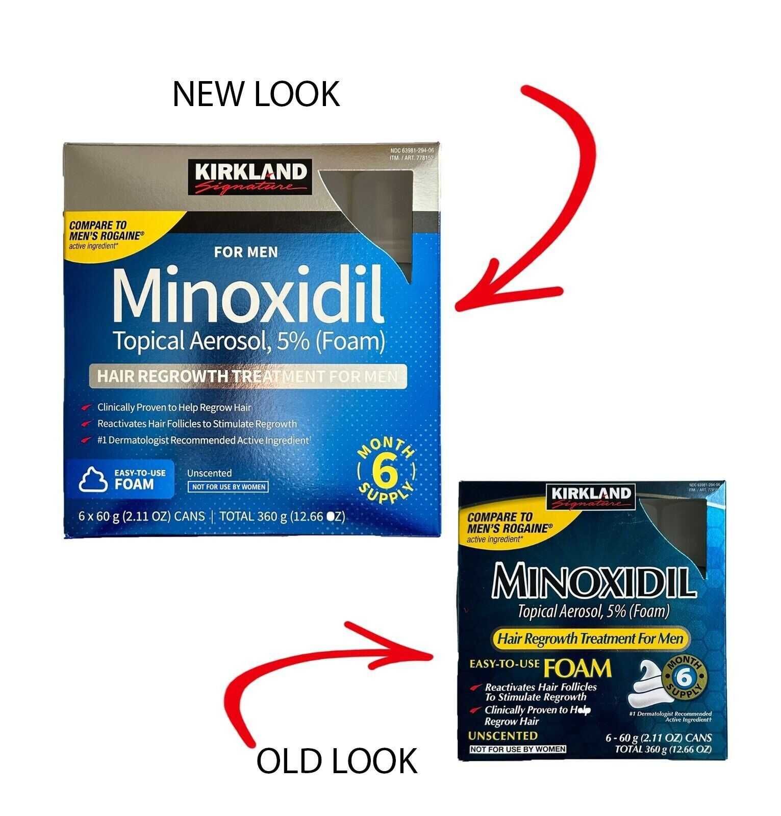 Миноксидил пенка Kirkland Signature 5% (foam) Minoxidil