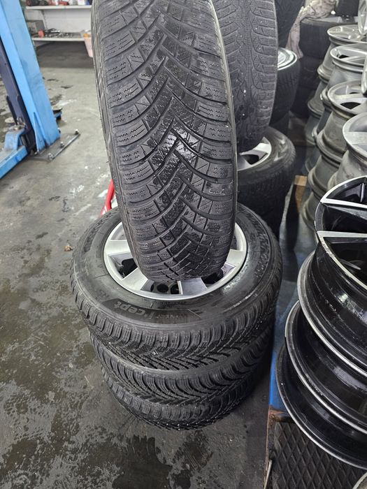 Jante 5x112 cu anvelope 195/65R15 M+S