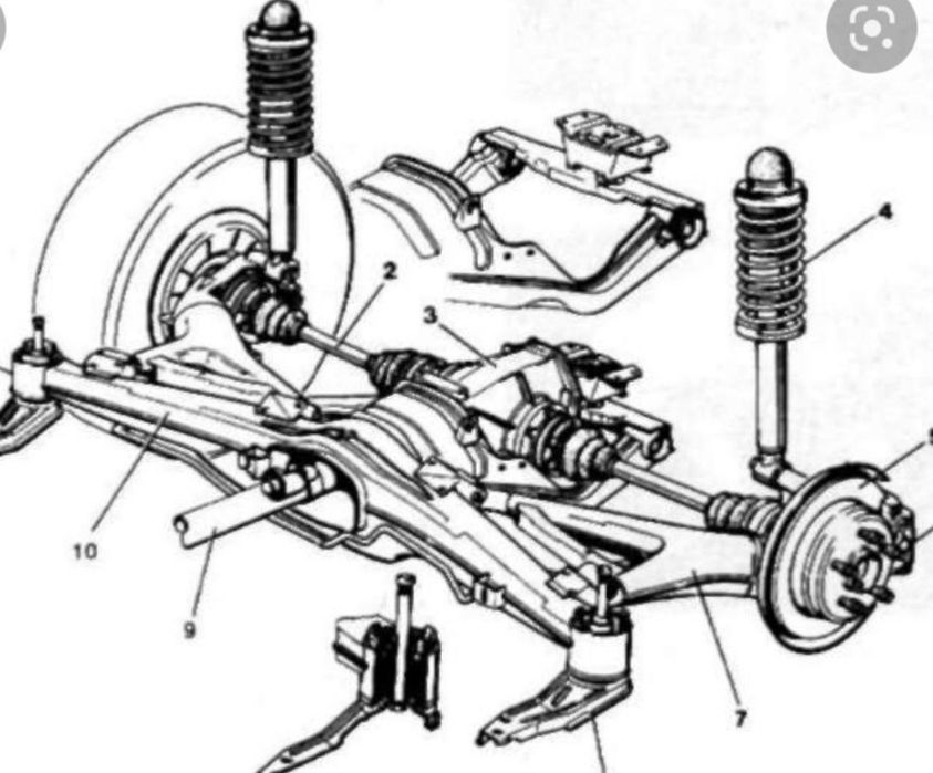 На БМВ Е32 задняя подвеска на БМВ 750