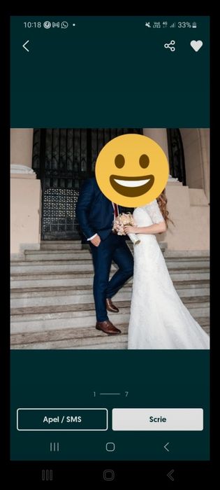 Rochie de mireasa foarte frumoasa  stil sirenă