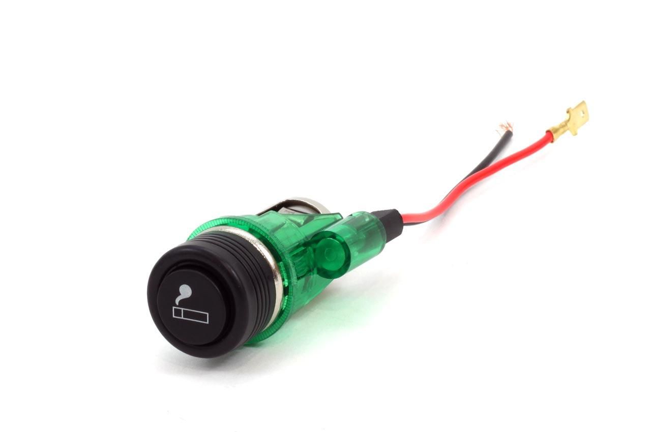 комплект гнездо за запалка carmotion 58139 / amio с осветление 12v ...