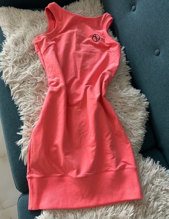 City Lights Bodycon Рокля - Розов Неон