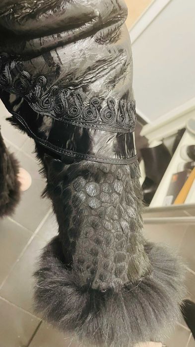 палто естествен косъм