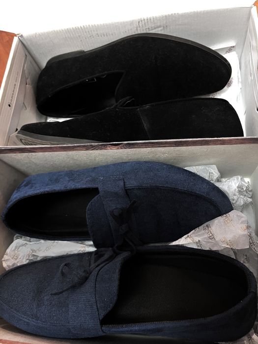 Мужская обувь 2 пары из замши и нубука
