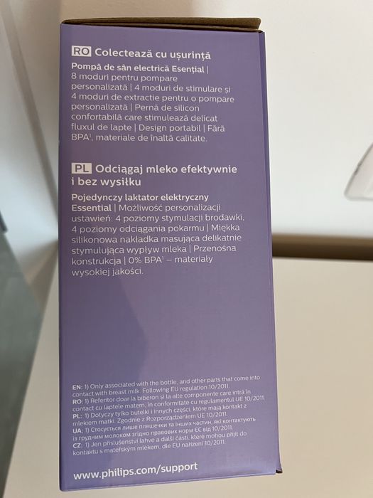 Pompa san electrica, sigilata, philips avent