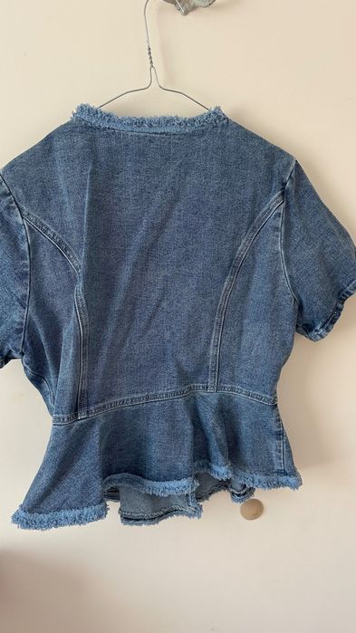 Дънков костюм сако и панталон, River Island. Размер L