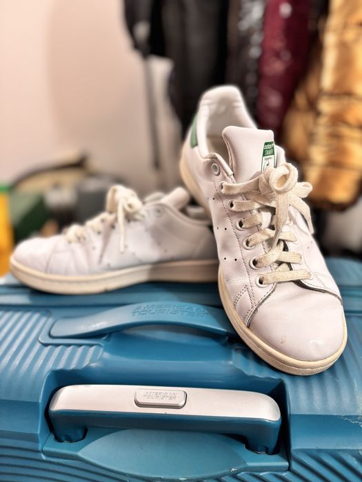 Бяло-зелени маратонки Stan Smith-размер 38,6