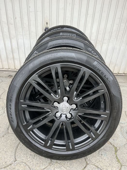 Jante aliaj 5x112mm, anvelope iarna 245/45 R19, Audi A4 A5 A6 A7 A8 Q3