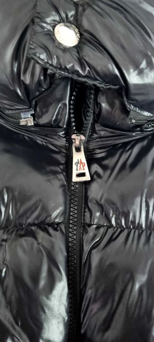 Geacă Moncler Maya Navy Blue/Black DIST Tag,QR Code