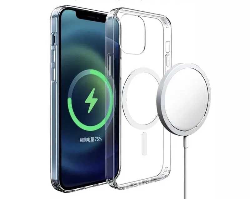 Husa Silicon MagSafe + Folie Sticla iPhone 12/13/14/15/16E/17 Pro Max