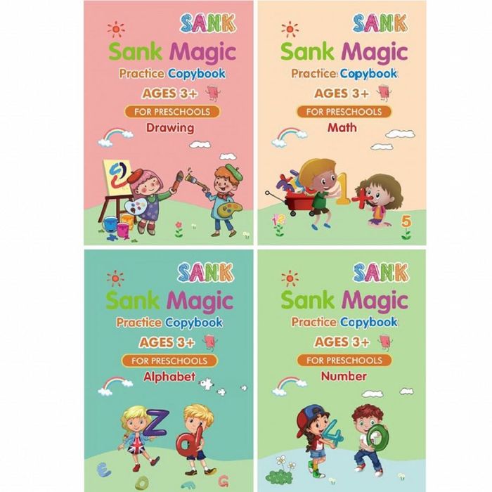 Детски образователни книжки 4бр с писалки