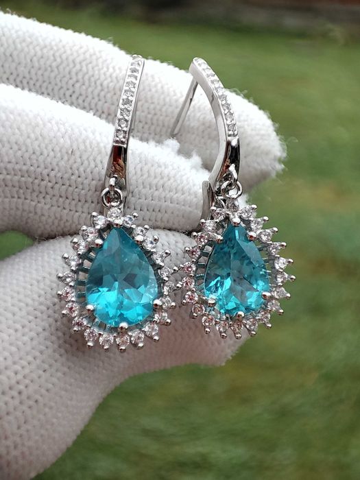 925 Cercei argint cu apatit