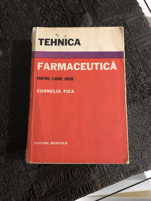 Tehnica farmaceutica, Cornelia Fica, editura medicala, 1977