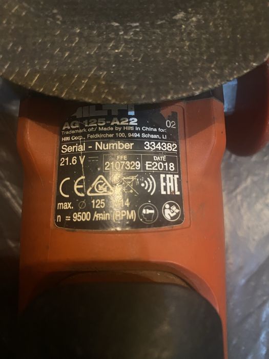 Flex Hilti AG 125-A22