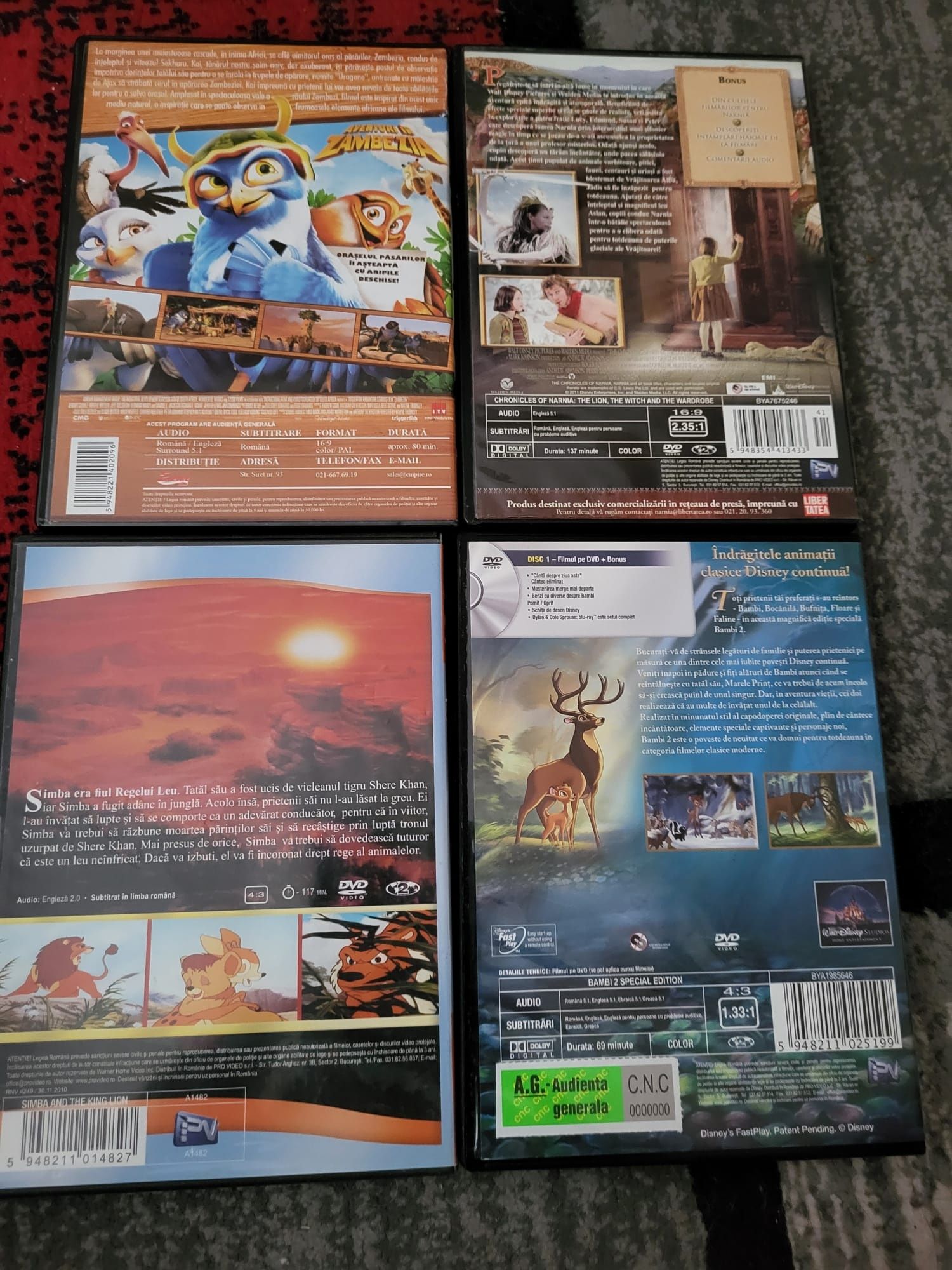 4 desene animate DvD