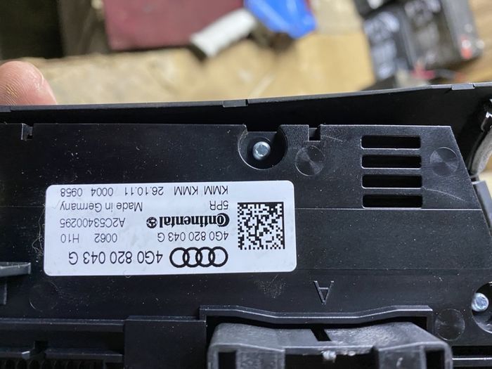 Управление климатроник Ауди А6 Audi A6 4G C7 4g0820043 g