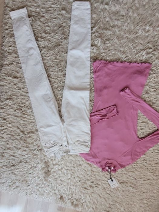 Blugi +top marime xs