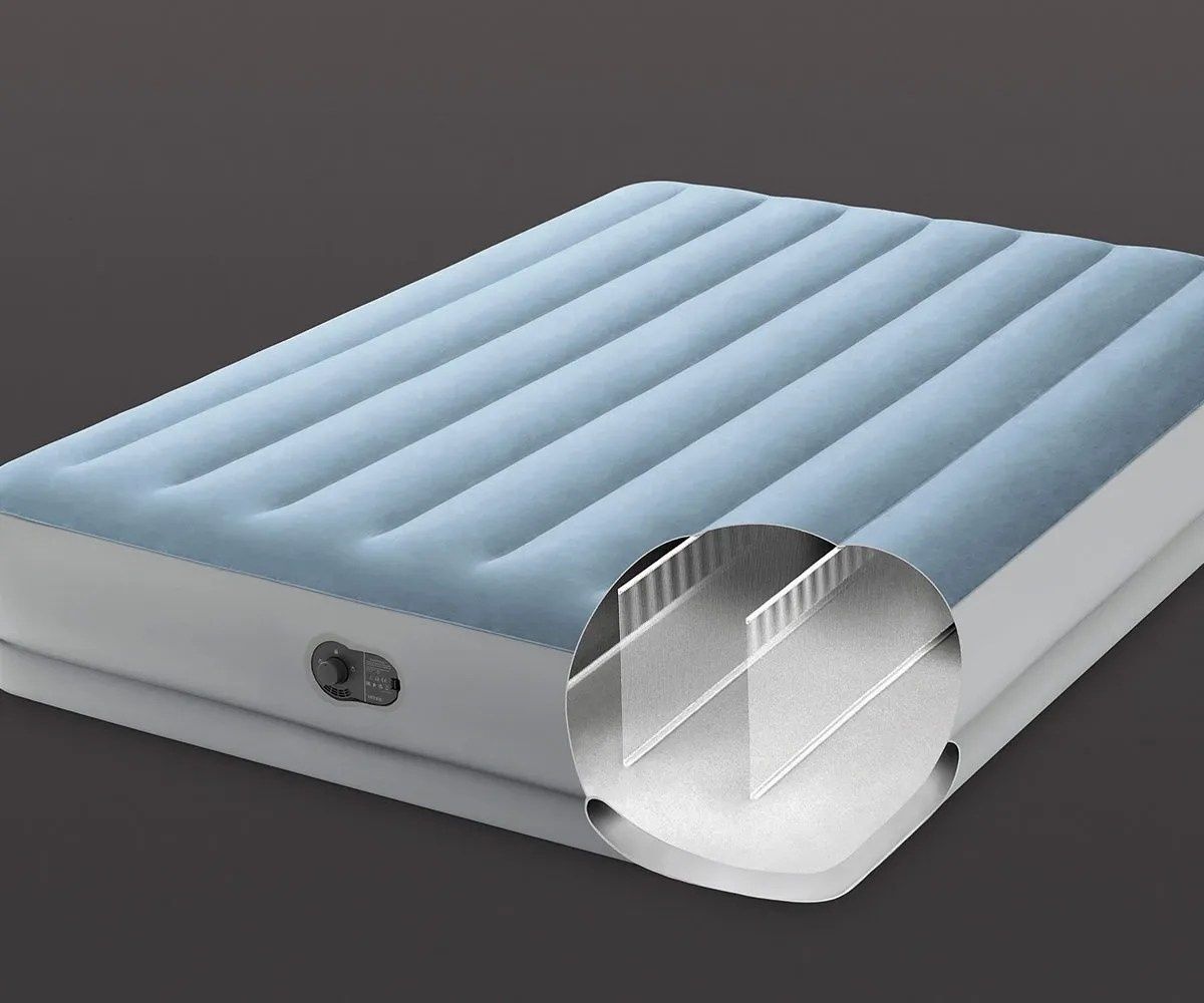Надуваем матрак Intex Queen Dura-Beam Plus, USB