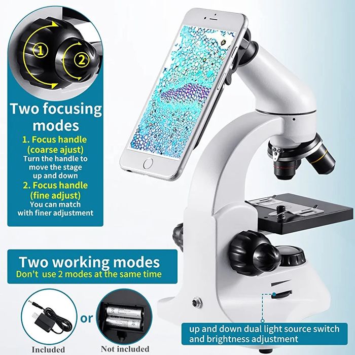 Мощен микроскоп за , ученици и възрастни.и деца